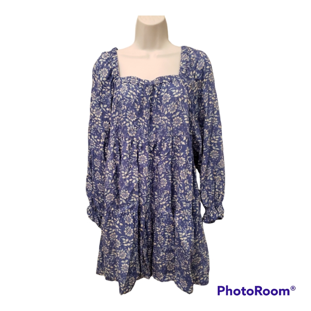 Beautiful Blue Floral Dress | Size Small